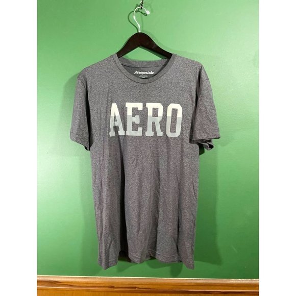 Aeropostale - Men's Grey Short Sleeve Logo T-Shirt - Size XL - Picture 1 of 4